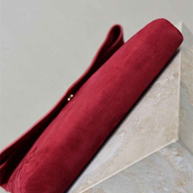Saint Laurent Cassandre Clutch in Deep Haute Red
