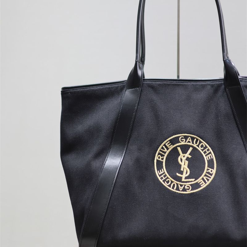 Saint Laurent Rive Gauche Bowling Tote Bag.