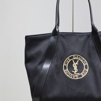 Saint Laurent Rive Gauche Bowling Tote Bag.