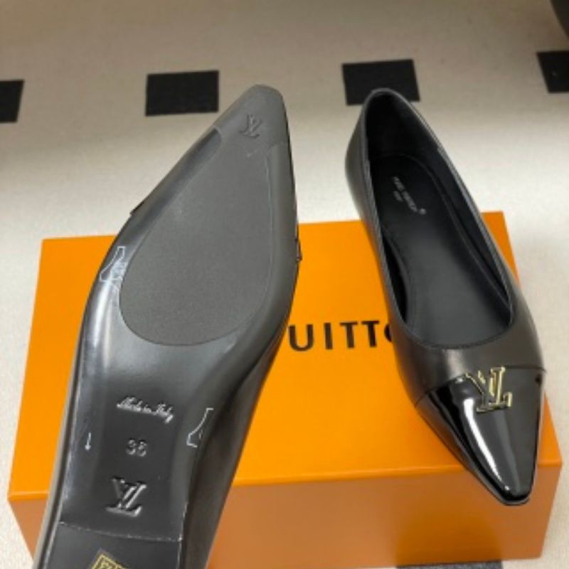 Louis Vuitton Darling Ballerinas in black.
