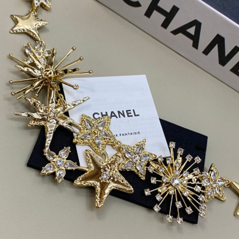 Chanel Comet Burst Star Collar Necklace