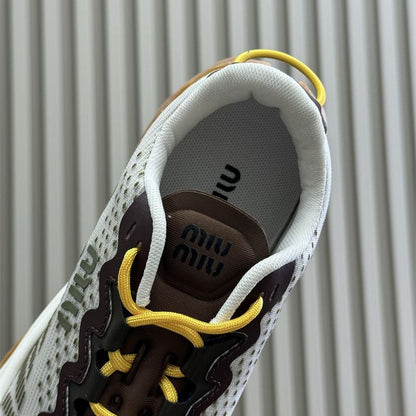 Miu Miu mesh-panelled Gymnasium style sneakers