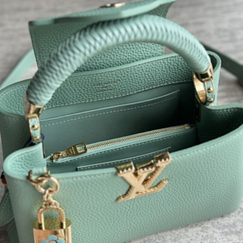 Louis Vuitton Capucines Mini Vert d'Eau shade