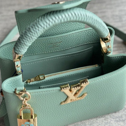 Louis Vuitton Capucines Mini Vert d'Eau shade