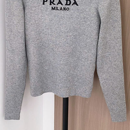 Prada Milano ribbed turtleneck sweater