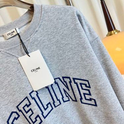 Celine Loose Sweatshirt in Cotton Fleece,