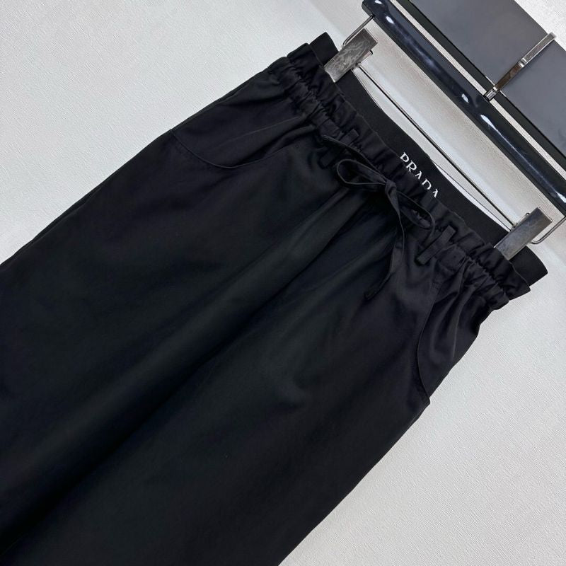 Prada wide-leg drawstring pants.
