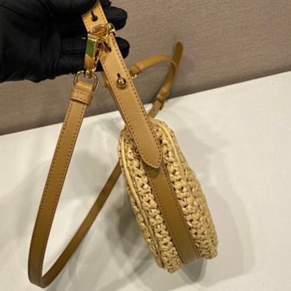 Prada Arqué Crochet Shoulder Bag.