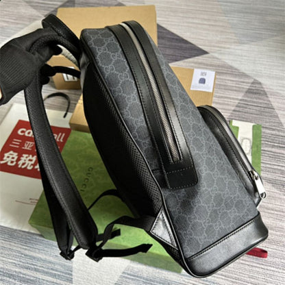 Gucci Ophidia GG Medium Backpack in the grey and black