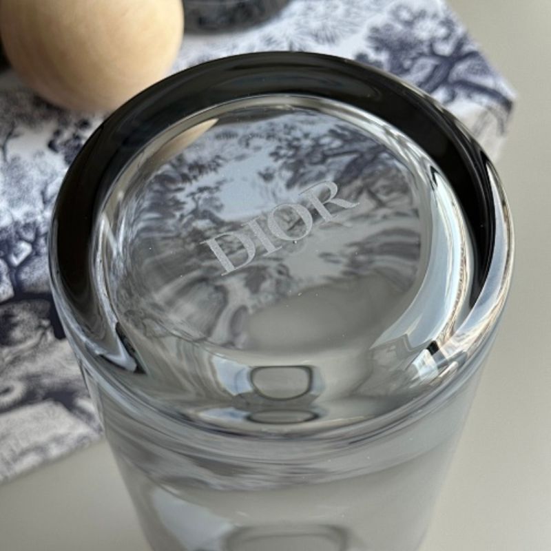 Dior-inspired smoked glass carafe and tumbler set,