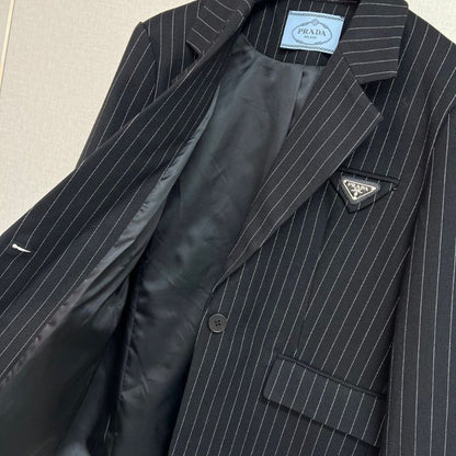 Prada pinstripe single-breasted blazer