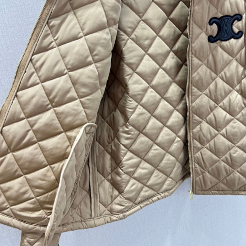 Celine Quilted Jacket in Suede