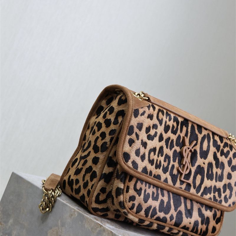 Saint Laurent Niki shoulder bag in a leopard print