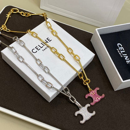 Celine Triomphe Cubic Necklace
