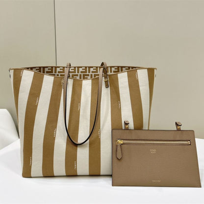 Fendi Roll Large Shopper Tote Bag.