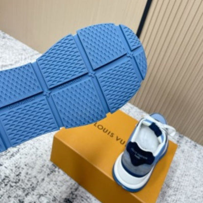 Louis Vuitton LV Classic Sneaker in a blue and grey