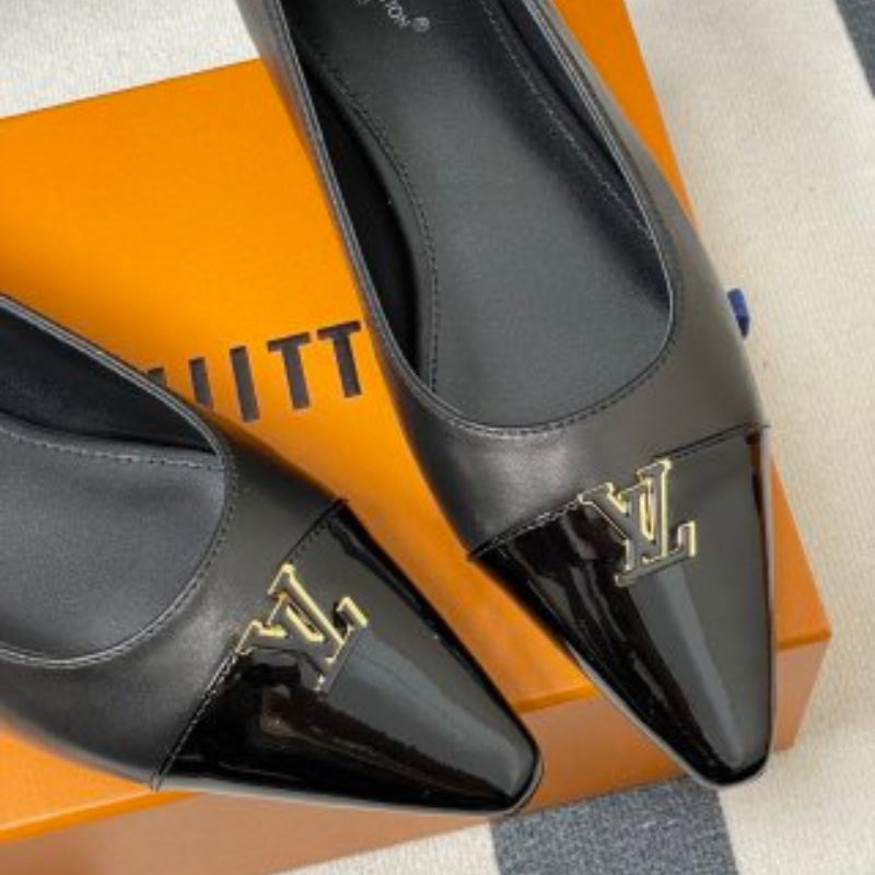 Louis Vuitton Darling Ballerinas in black.