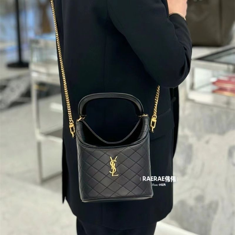 Saint Laurent Gaby bucket bag in lambskin