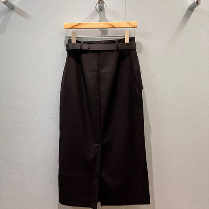 Prada Re-Nylon midi skirt with a pouch.