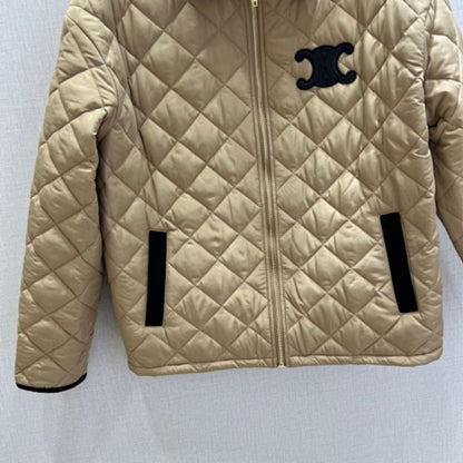 Celine Quilted Jacket in Suede