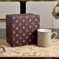 Louis Vuitton-inspired designer mug,