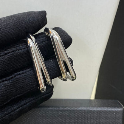 Saint Laurent Square Hoop Earrings