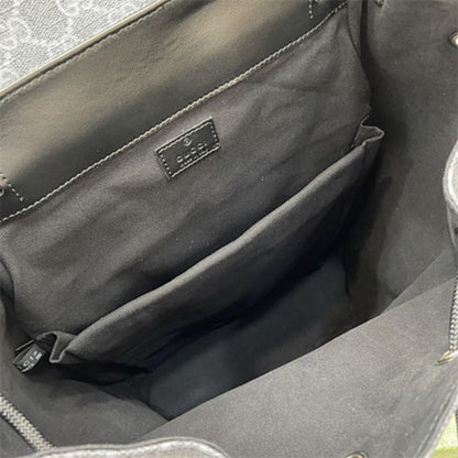 Gucci GG Black Large Backpack GG Supreme canvas