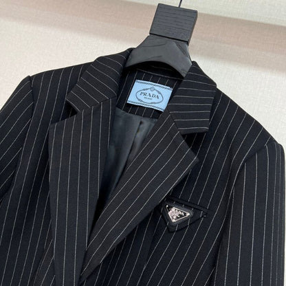 Prada pinstripe single-breasted blazer