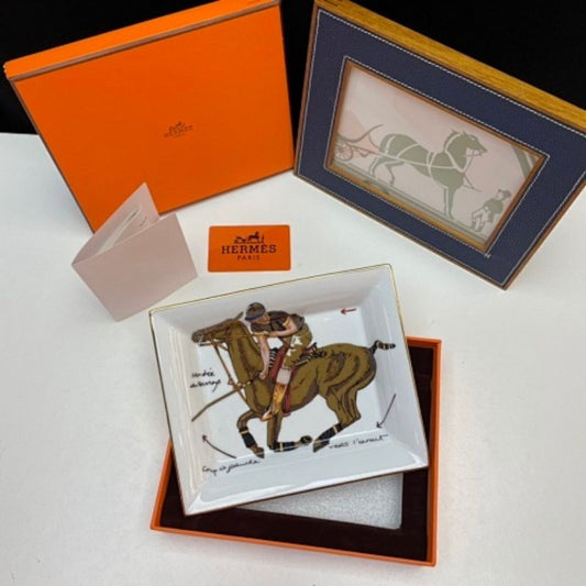 Hermès "Harnessing the World" Porcelain Tray
