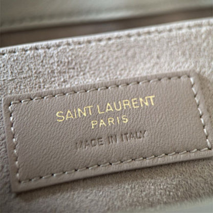Saint Laurent Le 5 à 7 Soft Hobo in Quilted Lambskin.