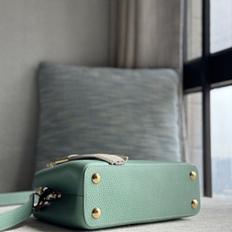 Louis Vuitton Capucines Mini Vert d'Eau shade