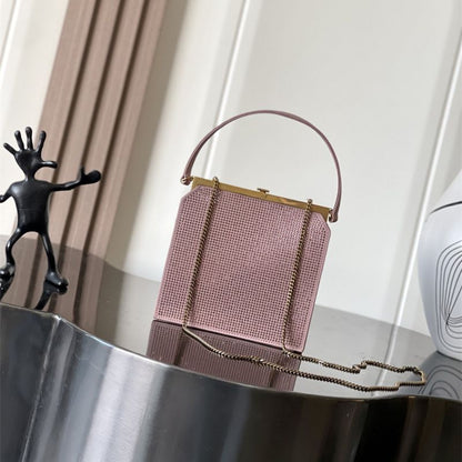 Saint Laurent Nuit Blanche bag in satin and crystals