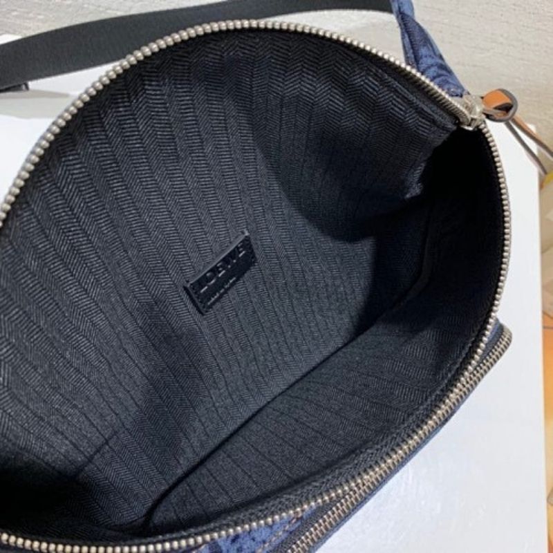 Loewe Puffy Bumbag (or waist bag) in a blue denim