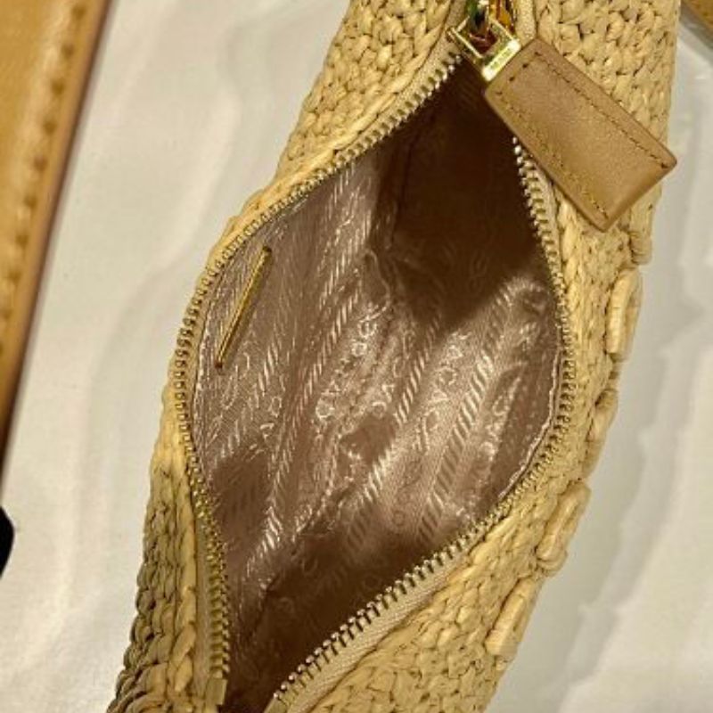 Prada Arqué Crochet Shoulder Bag.