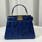 Fendi Peekaboo blue python snakeskin ISeeU Small