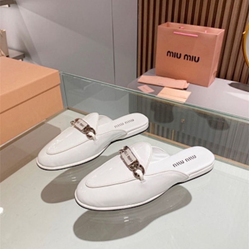 Miu Miu patent leather mules