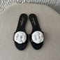 Chanel Camellia Flower Slide Sandals.
