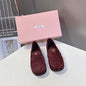 Miu Miu Logo-Embossed Suede Loafers