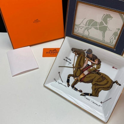 Hermès "Harnessing the World" Porcelain Tray