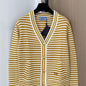 Prada striped wool and cashmere cardigan
