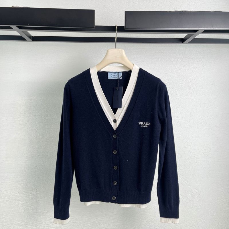 Prada cropped wool cardigan.