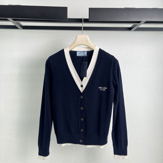 Prada cropped wool cardigan.