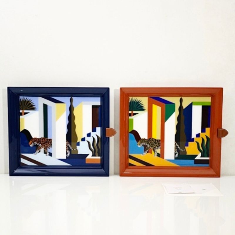 the Atrium "Jaguar dans un Jardin Mexicain" tray by Hermès.