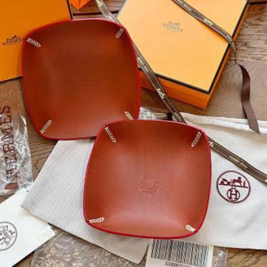 Hermès leather change trays
