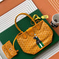Goyard Villette MM hand-painted "Hulot" French bulldog motif tote bag