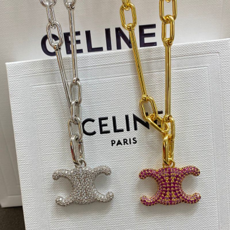 Celine Triomphe Cubic Necklace