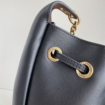 Saint Laurent Cassandre drawstring leather shoulder bag