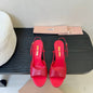 Miu Miu "Ayers" Slingback Sandals,
