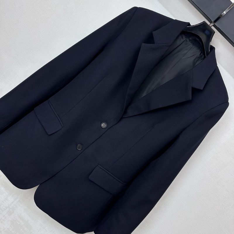 Prada black single-breasted blazer