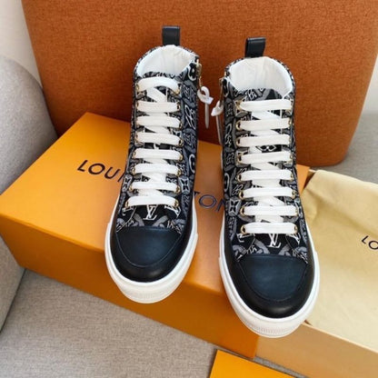 Louis Vuitton Stellar Sneaker Boot in the black monogram canvas